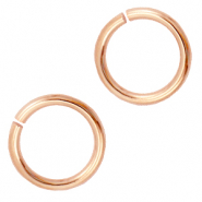 Componenti di metallo DQ anellino apribile 10.5mm oro rosa (privo di nichel)