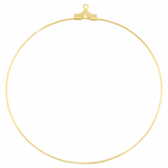 Componenti di metallo DQ orecchino a cerchio 60 mm oro (privo di nichel)