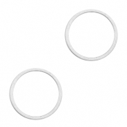 Componenti di metallo DQ anello chiuso 15mm argento antico (privo di nichel)
