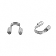 Componenti di metallo DQ salvafilo 5mm (Ø0.56mm) argento antico (privo di nichel)