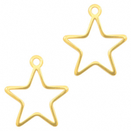 Ciondoli di metallo DQ stella oro (privo di nichel)