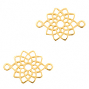 Ciondoli di metallo DQ distanziatore mandala oro (privo di nichel)