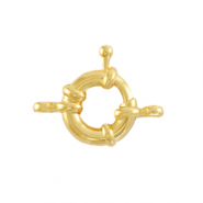 Componenti di metallo DQ chiusura anello a molla 11mm con anellini oro (privo di nichel)