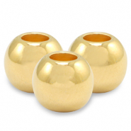 Perline di metallo DQ 4mm oro (privo di nichel)