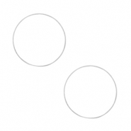 Componenti di metallo DQ anellino chiuso 10mm argento antico (privo di nichel)