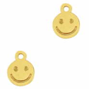 Ciondoli di metallo DQ smiley oro (privo di nichel)