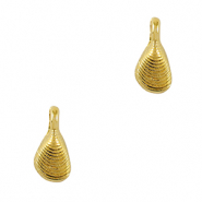 Ciondoli di metallo DQ conchiglia oro (privo di nichel)