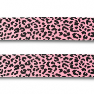 Bandana leopardo rosa-nero