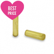 Perline di vetro rocailles bugles speciali oro verdasto