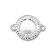 BY31&reg; Distanziatore in acciaio inossidabile con castone per SS34 fondo piatto argento