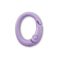 Componenti colorati bris&eacute; portachiavi ovale viola