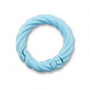 Componenti colorati anello bris&eacute; portachiavi blu chiaro