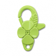 Componenti colorati chiusura moschettone fiore verde