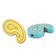 Perline di ceramica goccia multicolore