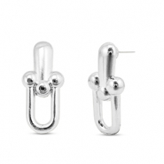 Componenti di metallo DQ orecchini argento antico (privo di nichel)