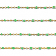 Componenti in acciaio inossidabile 1mm catena oro-verde
