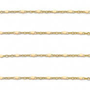 Componenti in acciaio inossidabile 1mm catena oro-pesca nudo
