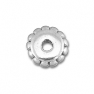 Perline in acciaio inossidabile anello 7mm argento