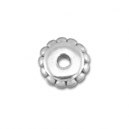 Perline in acciaio inossidabile anello 5mm argento