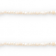 BQ Perle di acqua dolce foro per infilare verticale 6x3mm bianco naturale