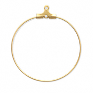 Componenti in acciaio inossidabile orecchini a cerchio oro