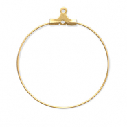 Componenti in acciaio inossidabile orecchini a cerchio oro