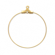 Componenti in acciaio inossidabile orecchini a cerchio oro