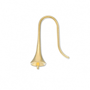 Componenti in acciaio inossidabile orecchini / monachella con terminale oro