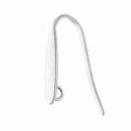 Componenti in acciaio inossidabile orecchini / monachella con anellino argento