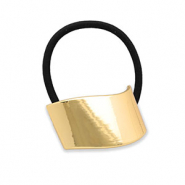 Accessori per capelli elastici per capelli con metallo oro-nero