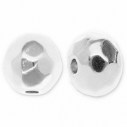 Perline di metallo DQ sfaccettata 6mm argento antico (privo di nichel)