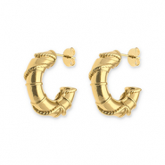 Orecchini in acciaio inossidabile oro