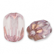 Perline Rep. Ceca FPB ovale 6x4mm rosaline-bronze