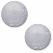 Cabochon Polaris Elements 20 mm classico Jais blu cielo