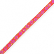 BY31® Nastro con testo "Congrats" rosa neon-rosa magenta-oro