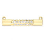 Metallo TQ in ottone distanziatore barra oro-trasparente