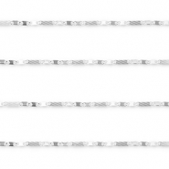 Componenti in acciaio inossidabile catena a rolò figaro argento