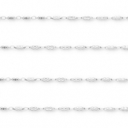 Componenti in acciaio inossidabile catena a rolò argento