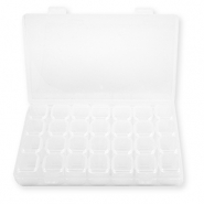 Espositore per bigiotteria contenitore con 7x4 scomparti trasparente