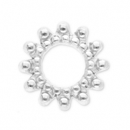 Componenti in acciaio ciondoli / distanziatore Bali argento