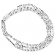 Componenti in acciaio inossidabile anellino apribile argento