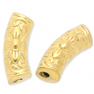 Perline in acciaio inossidabile tubo oro