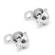 Componenti in argento 925 coprischiaccino 3mm con anellino argento