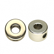 Perline alfabeto in acrilico con disegno lettera O oro