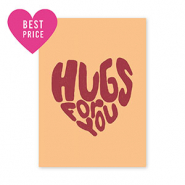 BY31&reg; Espositori bigiotteria in cartoncino "Hugs for you" arancio pesca-rosso-uggine
