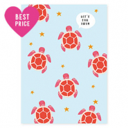 Espositori bigiotteria in cartoncino "Let's sail away" blu chiaro-rosso