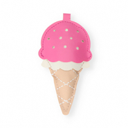 Ciondoli accattivanti ghiacciolo marrone pietra arenaria-rosa-bianco