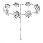 Catena per i fianchi sole argento