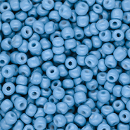 Perline di vetro rocailles 6/0 (4mm) blu chiaro