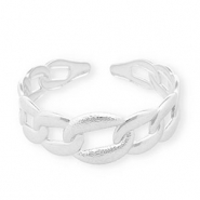 Bracciali in acciaio inossidabile bangle catena a rol&ograve; grumetta argento